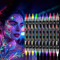 10Pcs UV Neon Face & Body Paint Markers - 20 Vibrant Colors