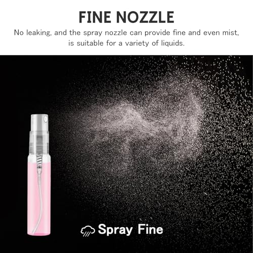 Mini Spray Bottle 105PCS 5ML Clear Glass Perfume Bottles Refillable Fine Mist Spray Bottles Empty Fragrance Sample Spray Containers Cosmetics Atomizer for Cleaning,Travel,Essential Oils