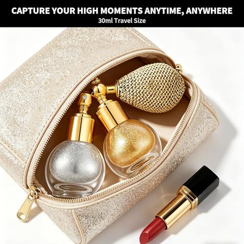 Body Glitter Spray 2-Pack with Refill - Gold & Silver