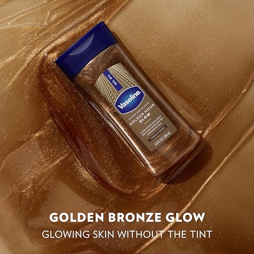 Vaseline Glazed & Glisten Golden Hour Body Oil, 6.8 Oz
