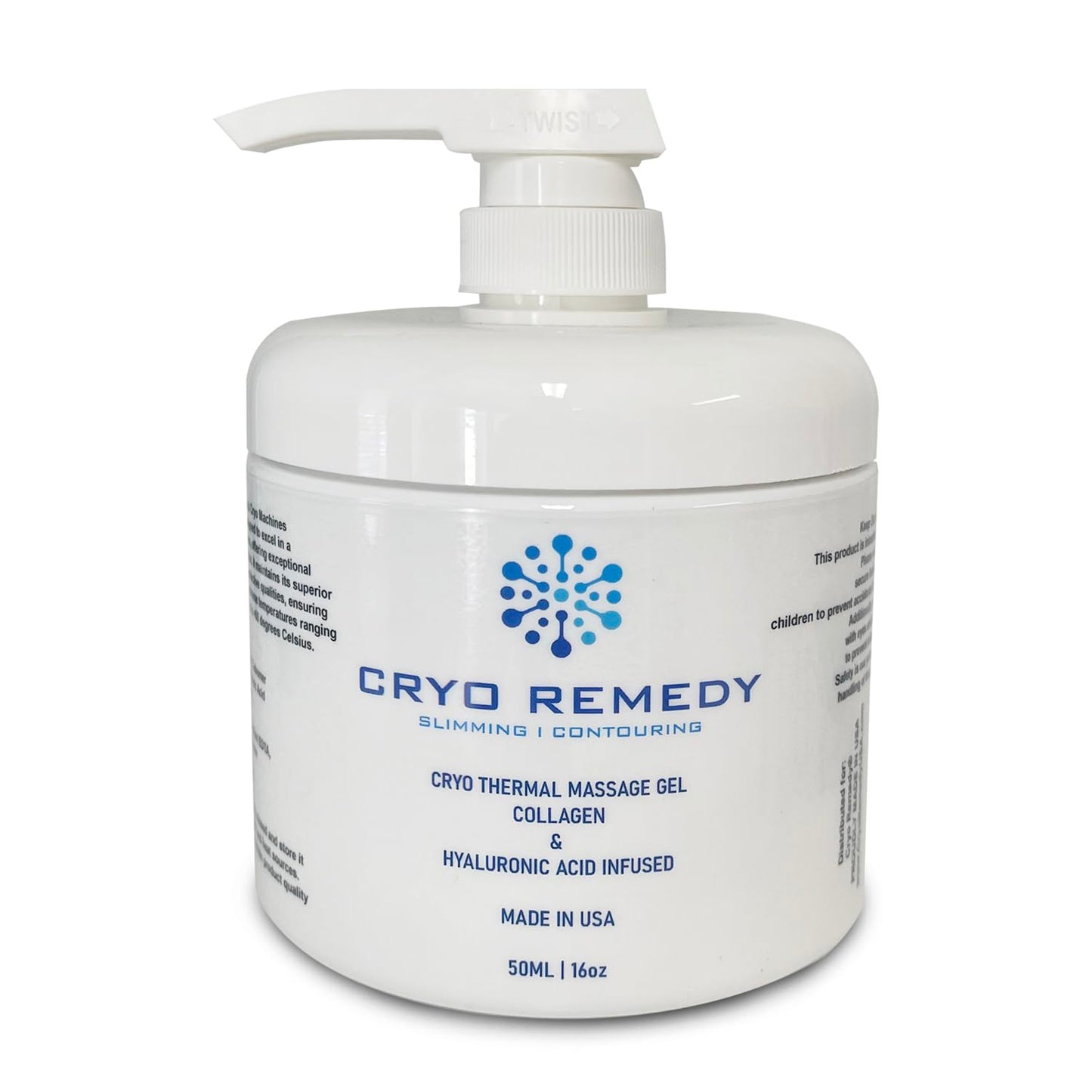 Cryo Preparation Gel - Conductive Gel for use with RF Facial Firming, Reducing Cellulite, Toning and Slimming Machines - 16Oz 500ml