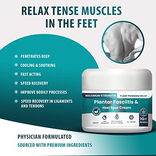 Plantar Fasciitis & Heel Spur Cream - Fast Relief with Arnica