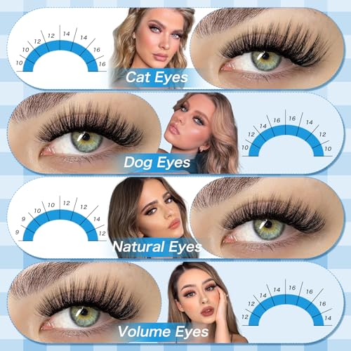 Lash Clusters Kit 280Pcs - 40D+50D Individual Eyelash Extensions