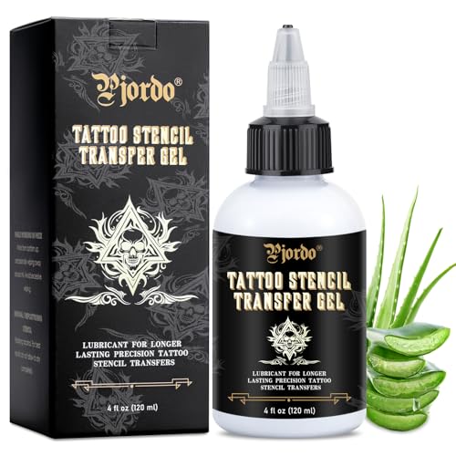 Pjordo Tattoo Stencil Transfer Gel – Clear, Long-Lasting