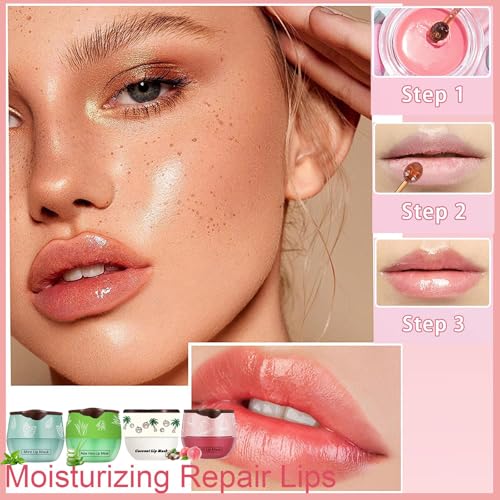 Bee Lip Balm Honey Pot 4-Pack – Moisturizing Overnight Lip Mask