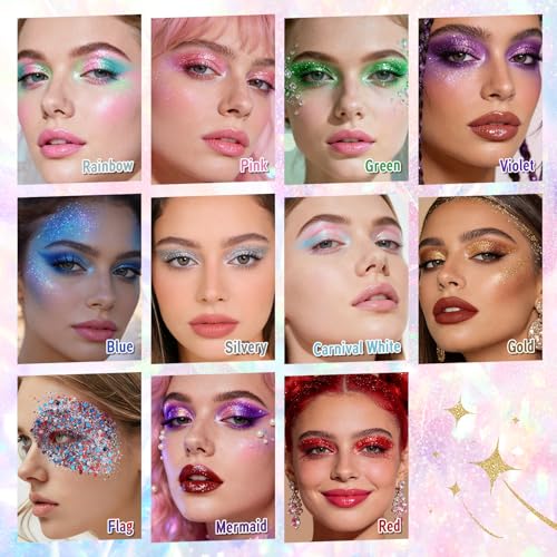Red White Blue Glitter Stick - Chunky Face & Body Sparkle