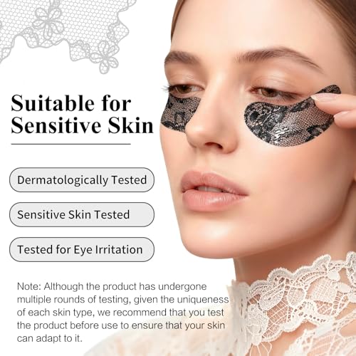 Under Eye Patches,Lace Eye Mask for Puffy Eyes and Dark Circles,Collagen Skin Care Products,Hydrating,Smoothing,Anti-Aging Eye Patch for Under Eye Bags£¨24 Pairs£©