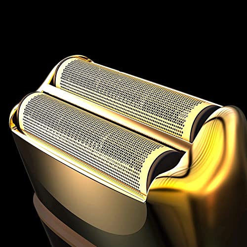 KEMEI Electric Razors for Men, Professional Cordless All Metal Electric Razor, Lithium Titanium Razors, USB Rechargeable Facial Beard Trimmer,Golden (TX1 Gold)