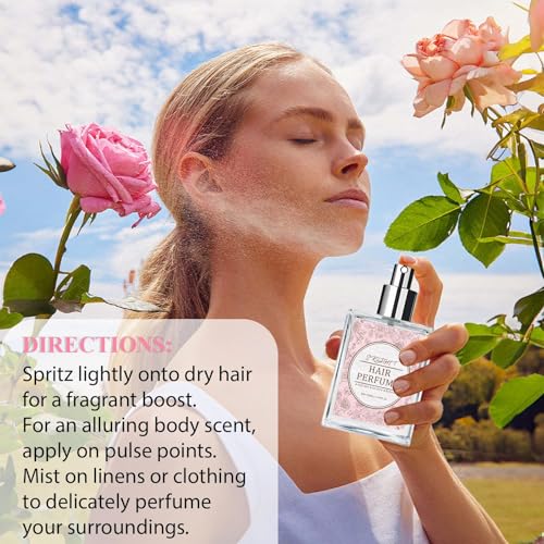 Rose Hair Perfume Mist - Long-Lasting Scent & Frizz Control