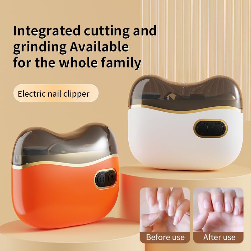 Electric Nail Clipper & Trimmer for All Ages - Rechargeable, 2 Speeds