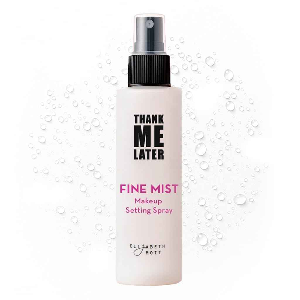 Elizabeth Mott Thank Me Later 3-in-1 Dewy Makeup Setting Spray - Hydrating & Long-Lasting Fine Mist with Niacinamide for Radiant, Glowy Skin - Lightweight, Oil-Free & Cruelty-Free Formula, 95 mL