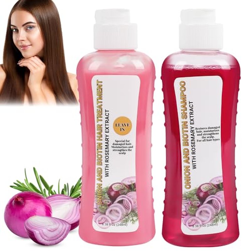 Biotin Onion Rosemary Shampoo & Treatment Set for Hair Growth
