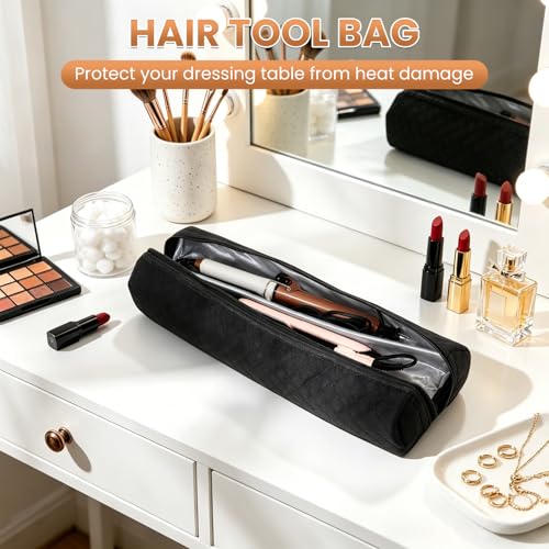 Heat Resistant Hair Tools Organizer Bag - Travel Storage