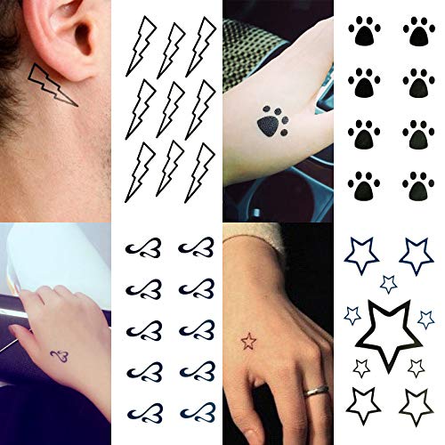 30 Sheets Temporary Tattoos Kit - 100+ Designs for Kids & Adults