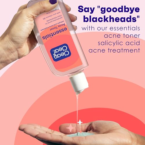 Clean & Clear Essentials Oil-Free Acne Toner with 2% Salicylic Acid, 8 fl. oz