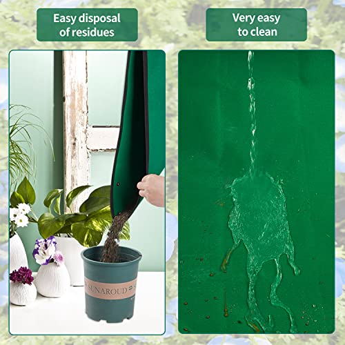 Plant Repotting Mat for Indoor Plants Transplanting Table Top Gardener Portable Potting Tray Potting Soil Tidy Tray Succulents Bonsai Planting Gardening Mat Garden Gifts for Women 29.5"x29.5"