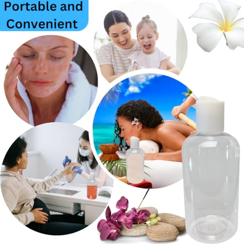 8oz Squeeze Bottles with Disc Cap (2-Pack) - Leak-Proof Travel