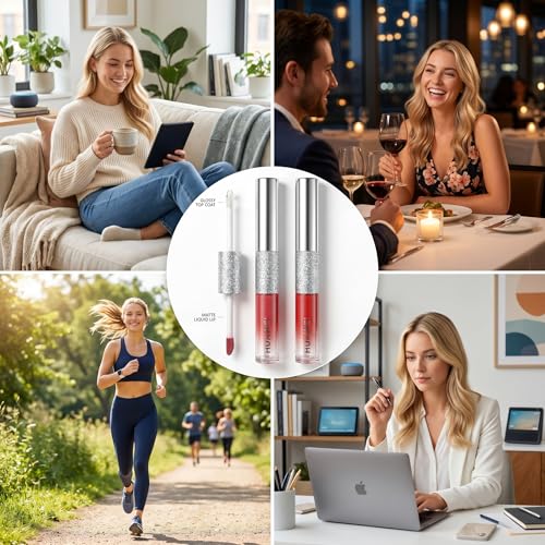 Dual-Ended Lip Stain & Lip Oil – Matte Tint with Gloss