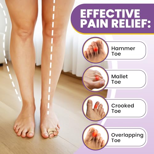 JUMPOW Hammer Toe Straightener - Splint Corrector (2 Pack)