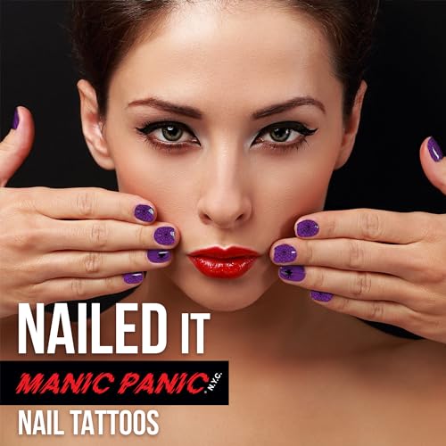 Savvi Amethyst Nail Tattoos - 144 Count Temporary Nail Art