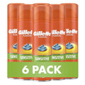 Gillette Fusion5 Ultra Sensitive Shave Gel 7oz Pack of 6 for Gentle, Close Shaves