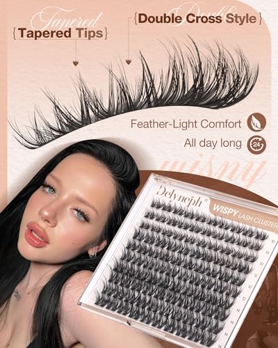 Wispy Lash Clusters 10mm 12mm 14mm Natural Fluffy Eyelash Extensions