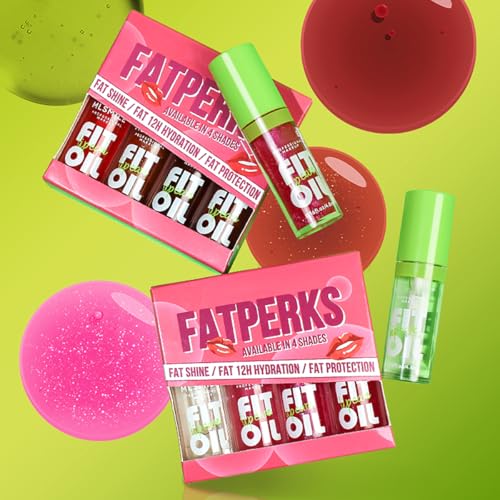 4 Colors Lip Oil Lip Glaze, Big Brush Head Hydrating Lip Glow Oil, Transparent Toot Tinted Nourishing Repairing Lightening Lip Lines & Long Lasting Fresh Clear Smooth Lip Care (Set B)