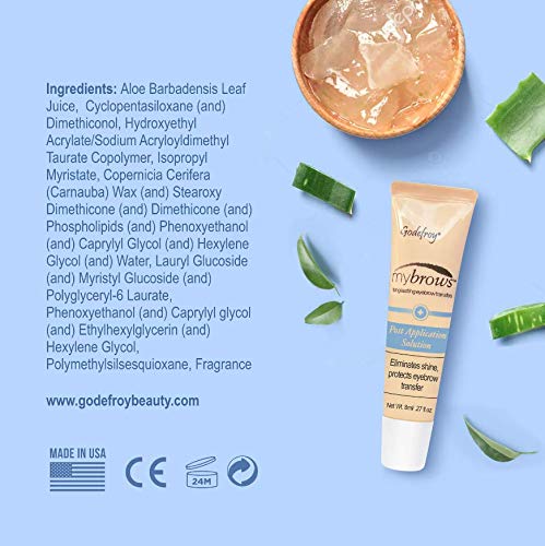 Godefroy MyBrows Post Application Solution - Extend Temporary Eyebrow Tattoos