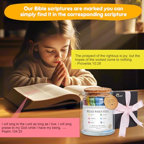 Bible Verse Jar with 108 Inspirational Verses for Emotions