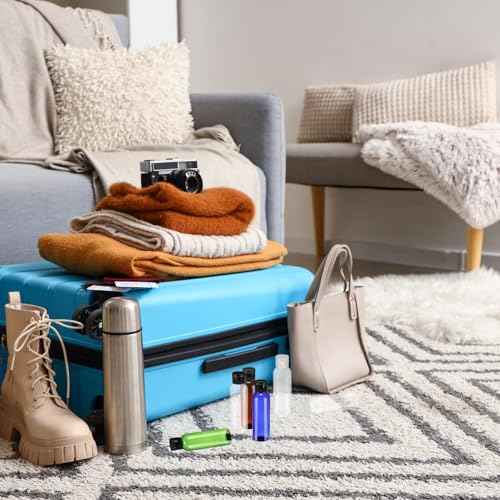 uxcell 2 Oz Plastic Bottles with Flip Caps, 200 Pcs Reusable Travel Size Containers with Lids Plastic Squeeze Refillable Dispensing Bottles for Shampoo, Body Soap, Toner(Green Black)