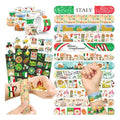 Italy Party Favors Set - 72 Tattoos & 24 Slap Bracelets