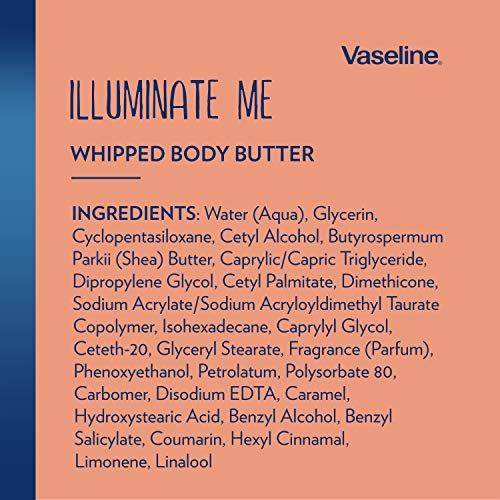 Vaseline Lotion - Illuminate Me Body Butter, Whipped Shea Butter Co-Created with Black Women for Luminous, Glowing Skin, Moisturizing Lotion for Extremely Dry Skin, Scented, 11 Oz Ea (Pack of 2)