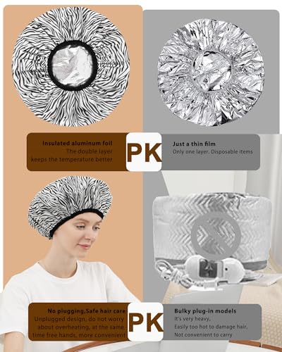 YIZIJIZI Heat Cap for Deep Conditioning - 2 Pack Aluminum Foil