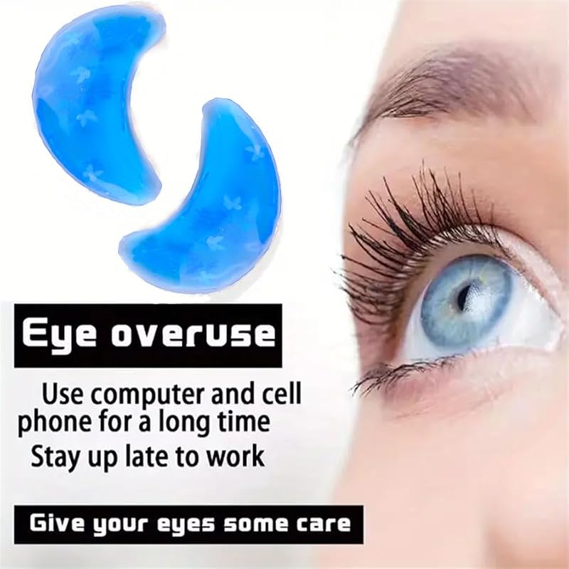 Reusable Gel Eye Patches for Puffy Eyes, Hot & Cold Therapy