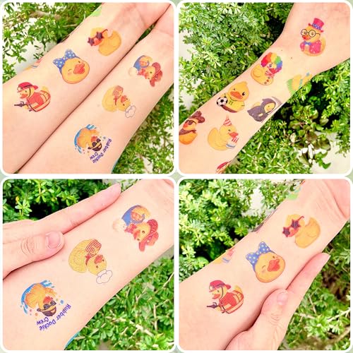 96 Rubber Duck Temporary Tattoos - Party Favors & Stickers