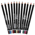 12-Color Waterproof Eyeliner Pencil Set