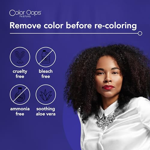 Color Oops Fix & Fortify Hair Color Remover Kit - Gentle, Ammonia-Free