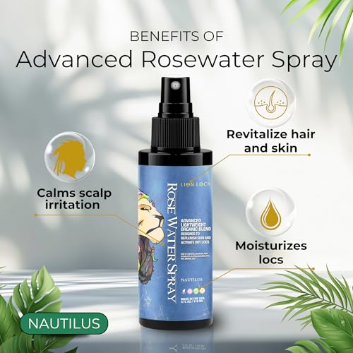 Lion Locs Rose Water Moisturizing Spray - 4oz