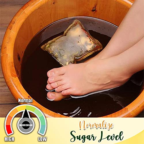 Natural Ginger & Mugwort Lymphatic Drainage Foot Soak Bags - 20 Pack