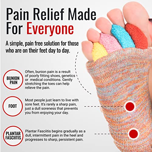 My Happy Feet Foot Alignment Socks with Toe Separators
