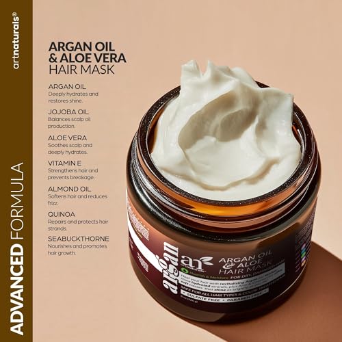 ArtNaturals Argan Oil 2-Step Deep Repair Hair Mask & Silk Bonnet