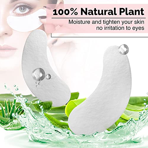 GreenLife 200 Pairs 100% Natural Eyelash Extension Under Eye Gel Pads patches kit Collagen Aloe Vera Hydrogel Eye Patches Eyelash Extension Supplies Tools, Lash Extension Supplies (100 200 400 Pairs)