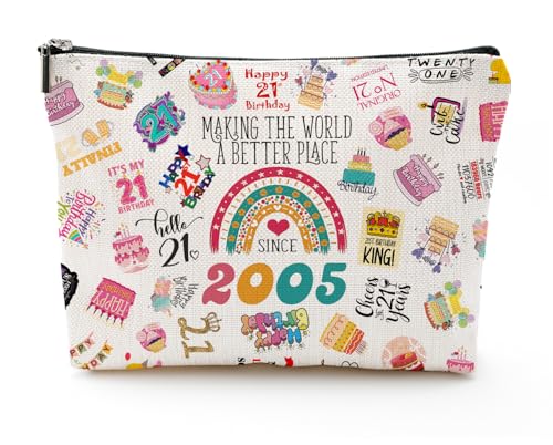 21st Birthday Gifts, 21 Year Old Sister, 2005 Makeup Bag & Travel