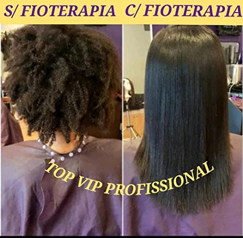 Top Vip Cosmetic Fioterapia Brazilian Keratin Treatment 300ml | Progressive Brush | Straightening Smoothing System | Thermal Sealing | Progressiva Fioterapia Top vip 300ml | Alisamento brasileiro