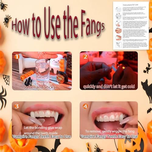Vampire Fangs & Fake Blood Spray Makeup Set