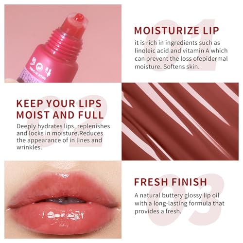 Bekoeen Butter Lip Balm - 5 Colors High Shine Tinted Lip Gloss
