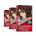 Revlon Colorsilk Beautiful Color Permanent Hair Dye, Dark Brown, Pack of 3