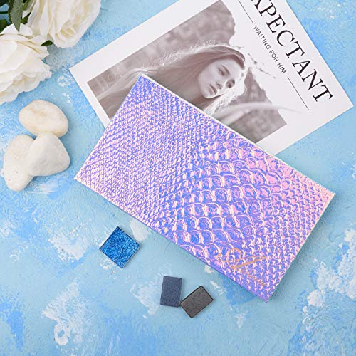 Mermaid Magnetic Makeup Palette with Mirror & 20 Metal Stickers