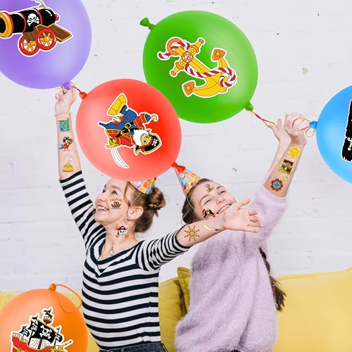 Pirate Punch Balloons Party Pack 24ct + 48 Tattoos