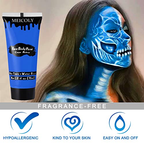 MEICOLY Royal Blue Face Paint 2.37oz Water Based